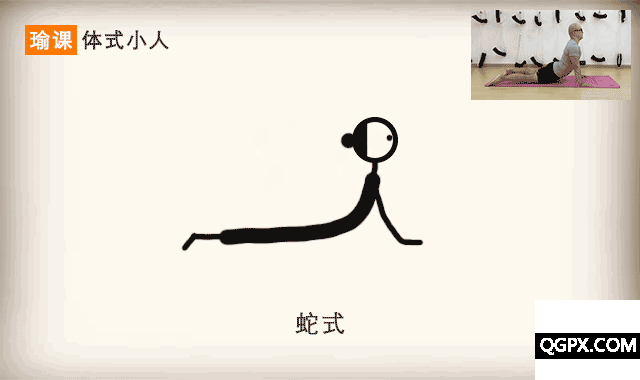 9个步骤绘画「蛇式」小人图.gif